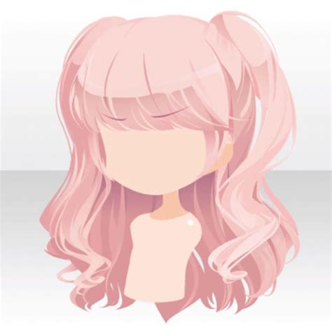 Ponytail Drawing Long Hair Drawing Pink Drawing Anime Girl