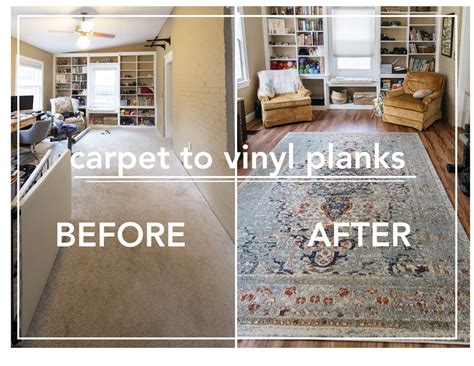 Maybe you would like to learn more about one of these? Carpet to Vinyl Flooring DIY | Vinyl plank, Vinyl flooring ...