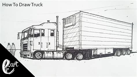 How To Draw Truck Youtube