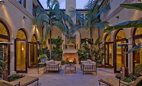 Spanish or spanish revival house plans feature heavy ornamentation inspired by the spanish and moorish architectural traditions. Equestrian And Vineyard Hacienda Estate In Los Angeles, CA ...