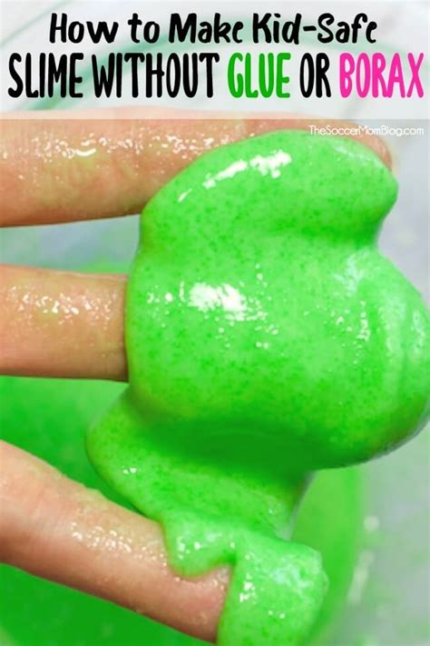 How To Make Slime Without Glue Or Borax Kid Safe Slime Meopari