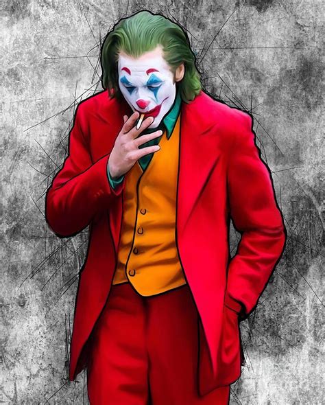 Joker Digital Art By Justin Robertson Fine Art America