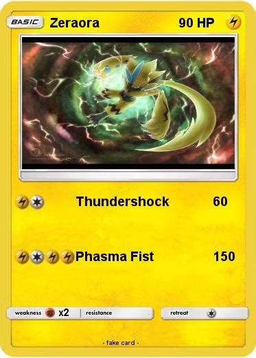 Check spelling or type a new query. Pokémon Zeraora 25 25 - Thundershock - My Pokemon Card