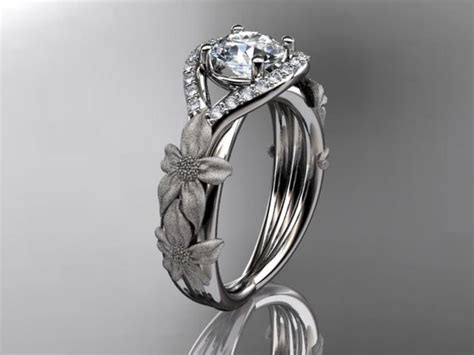 Https://techalive.net/wedding/14kt White Gold Diamond Leaf And Vine Wedding Ring