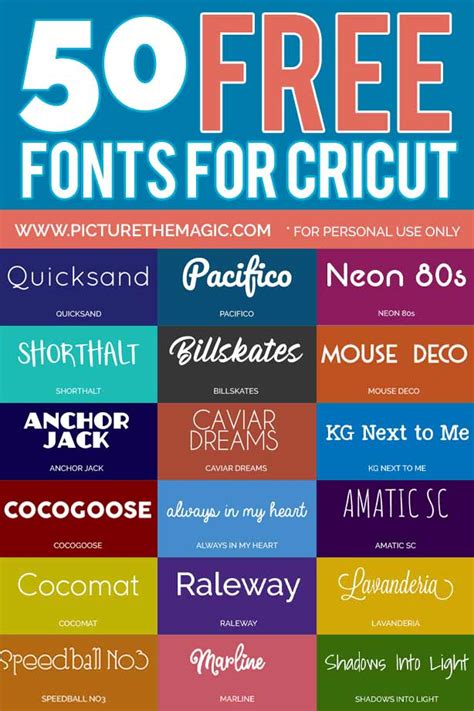 50 Free Cricut Fonts For Download November 2020