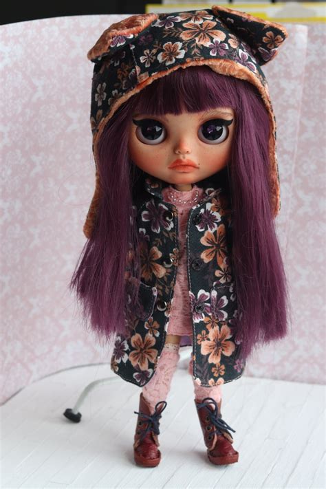 Blythe Sold Blythe Custom Oak Doll Custom Doll Blythe Etsy