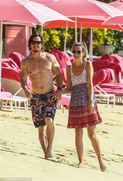 Mark Wahlberg And Wife Rhea Durham Enjoy A Romantic Stroll At The Beach