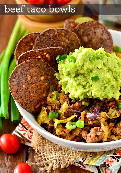 Beef Taco Bowls Low Carb Dinner Recipe