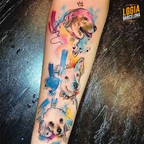 Tatuaje De Perros Animales Brazo Kulturaupice