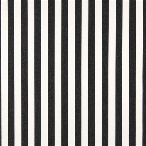 Black Striped Solution Dyed Acrylic Outdoor Fabric By The