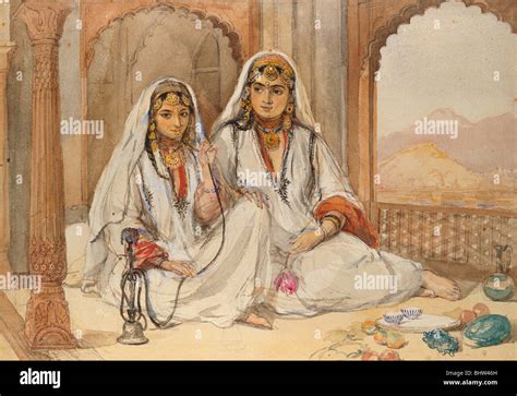 Two Nautch Girls Of Kashmir By William Carpenter Kashmir India 1854