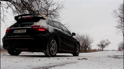 Mercedes Amg Gla 45 4matic Snow Testing Pure Sound Youtube