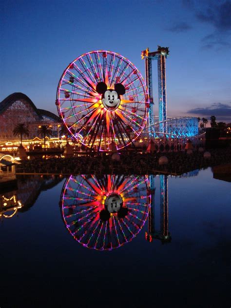 California Adventure Paradise Pier World Of Color Disneyland Disney