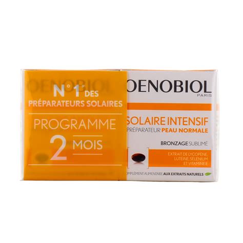 Oenobiol Solaire Intensif Peau Normale Complément Pour Bronzage