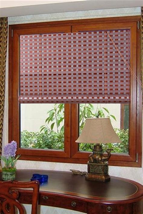 Natural Bamboo Roll Up Window Blind Sun Shade Wb G16 24w X 72h