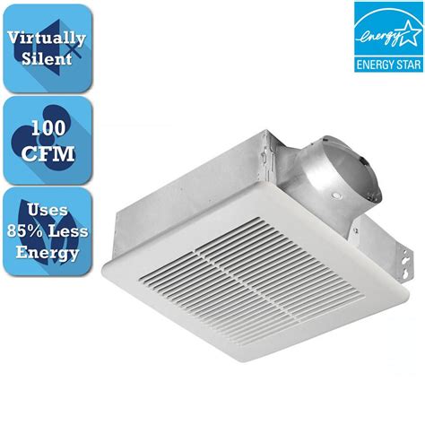 Nutone Qt Series Quiet 130 Cfm Ceiling Exhaust Fan With Light And Night