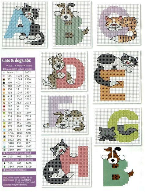 A selection of cross stitch designs with full alphabets as well as charts with monograms. 30 HQ Photos Cat Cross Stitch Letters / Free Alphabet ...