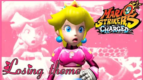 Peachs Losing Theme 1 Mario Strikers Charged Youtube