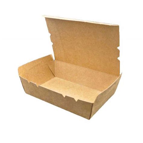 Kraft Lunch Box Without Window 10 Pieces