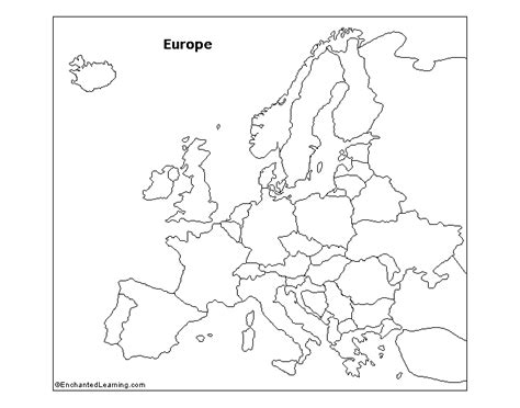 Europe Map Quiz Practice Printable