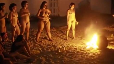 Naked Girls Pissing On The Bonfire At The Outdoor Party Xxx Porn Video