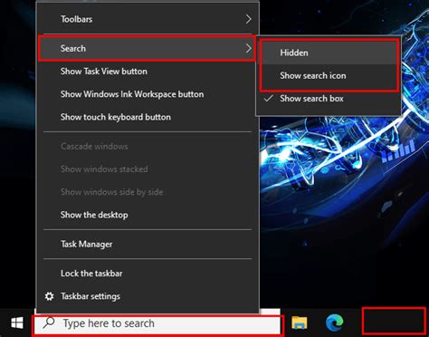 How To Remove Search Bar From Taskbar In Windows 10 Vrogue