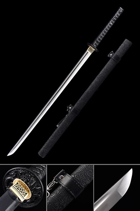 Ninjato Sword Handmade Japanese Chokuto Ninjato Sword With Black