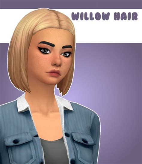 Stephanie Plays The Sims 4 — ̗̀ Willow Hair ̖́ Simblreen T 3 A