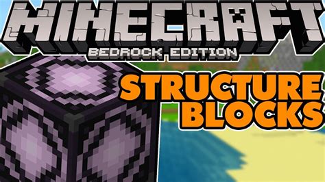 How To Use Structure Blocks In Minecraft Bedrock Edition Youtube