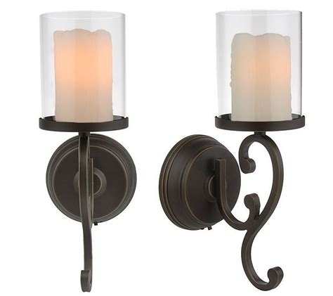 Flameless Candle Sconces With Timer Tremasja