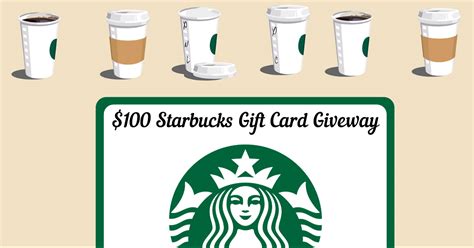 100 Starbucks T Card Giveaway Julies Freebies