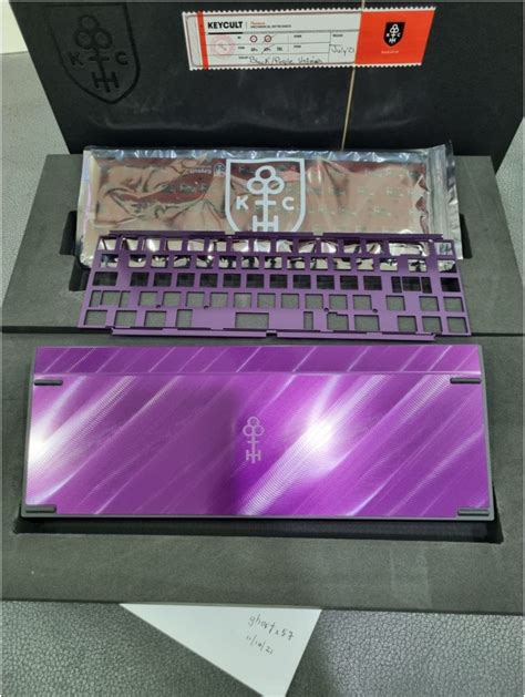 [sg] [h]keycult no 2 65 keyboard kit unfinish purple a stock [w] paypal mechmarket