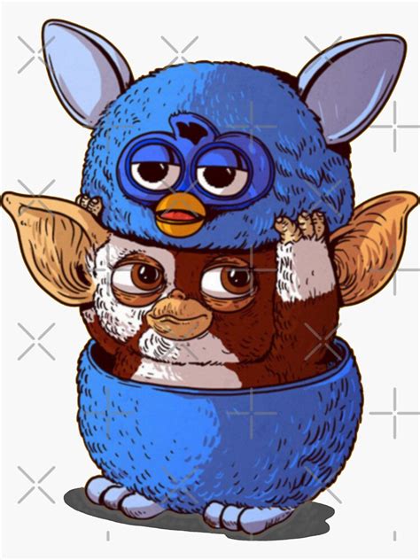 Gizmo Disguised As Furby Sticker By Albangirault Redbubble