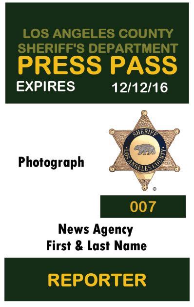 20 21 Press Pass Identification Pars Public Viewer