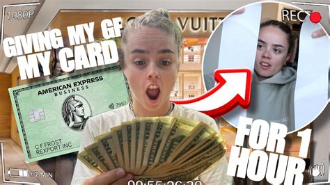 Giving My Girlfriend My Credit Card For 1 Hour She Goes Crazy Youtube