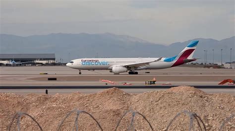 Discover Airlines Airbus A Departs Las Vegas D Aikb Youtube