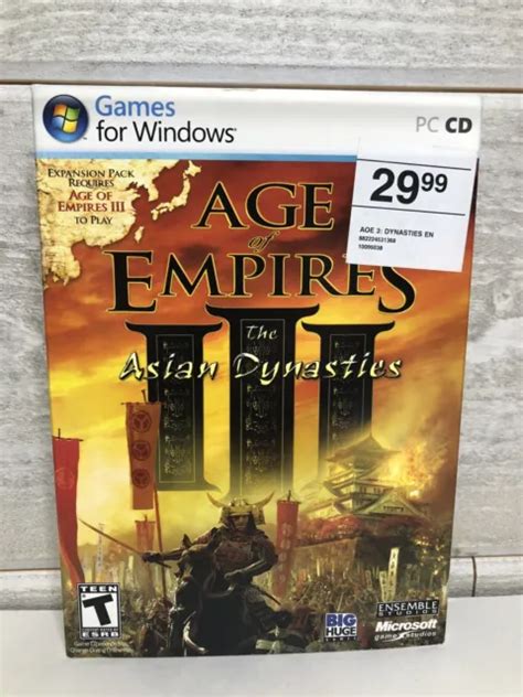 Age Of Empires Iii The Asian Dynasties Expansion Pack Pc 2007 New