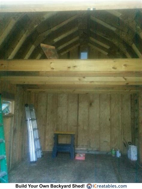 12x16 Gambrel Shed Plan Loft Owners Shed Pictures Pinterest Sheds