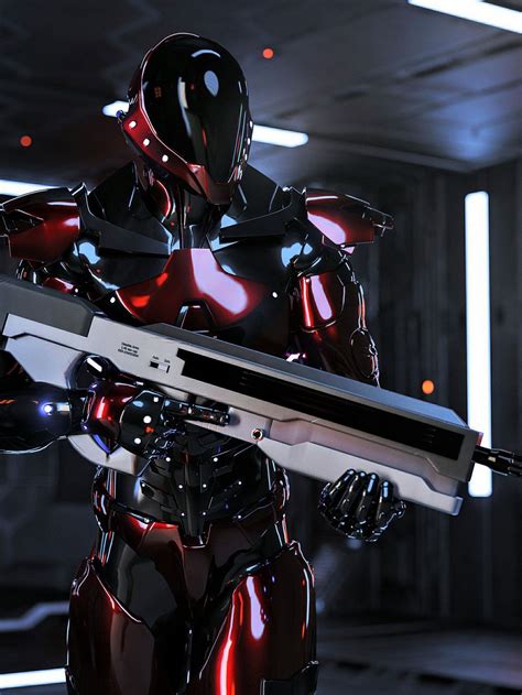 Futuristic Robot Sci Fi Concept Art Armor Concept