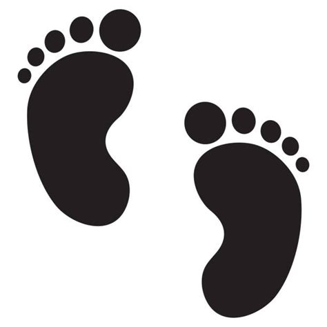 Baby Feet Clipart Black And White Quotes Lovely