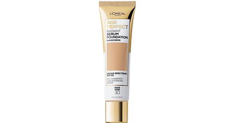 l oreal paris age perfect radiant serum foundation with spf 50 beige rose 1 fl oz compare