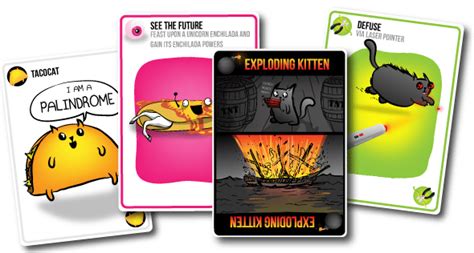 Post content related to exploding kittens. Exitoso juego Exploding Kittens llegará a Android