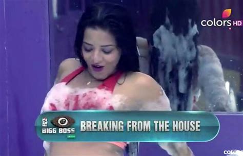 Hot Scene Bigg Boss 10 House Mona Lisa And Gaurav Chopra Romance In Bathtub