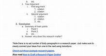 Research Paper Outline Template - Kibin - Google Docs