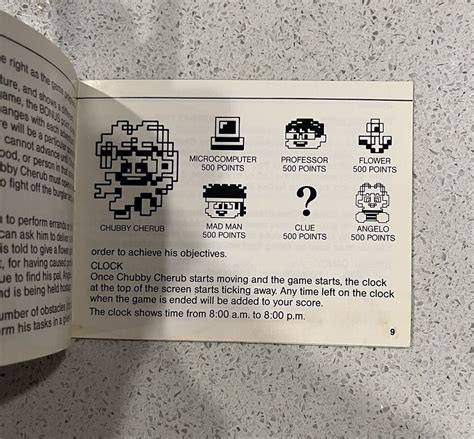 Chubby Cherub Nintendo Nes Authentic Instruction Manual Only Rare Ebay