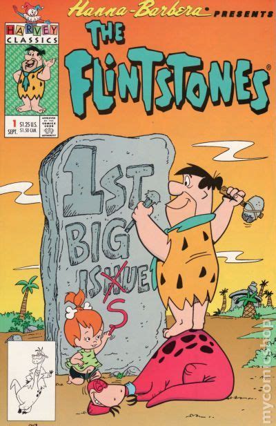Flintstones 1992 Harvey 1 Comic Book Cover Art Old Comic Books