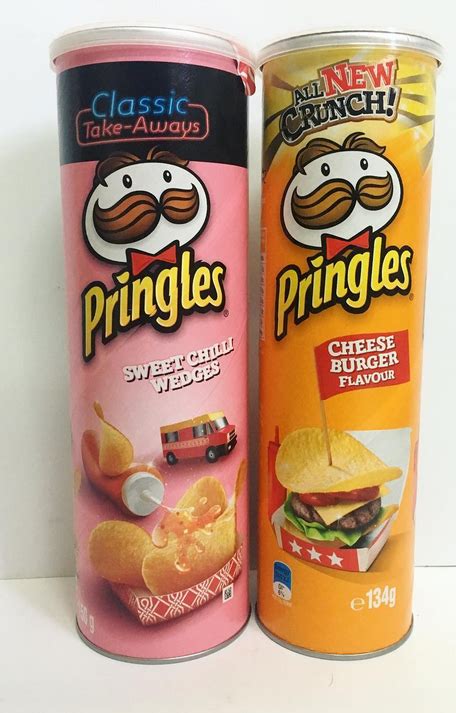 Pringles Sweet Chili Wedges And Cheeseburger Weird Food Pringle