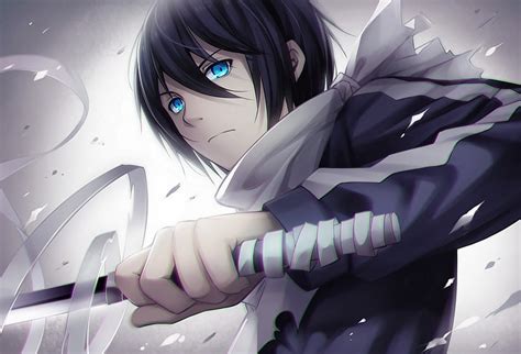 Hd Wallpaper Mens Black And White Outfit Noragami Yato Anime