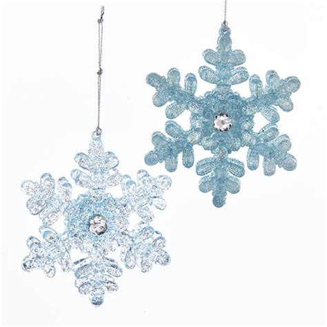 Icy Blue Snowflake Ornament Item 106427 The Christmas Mouse