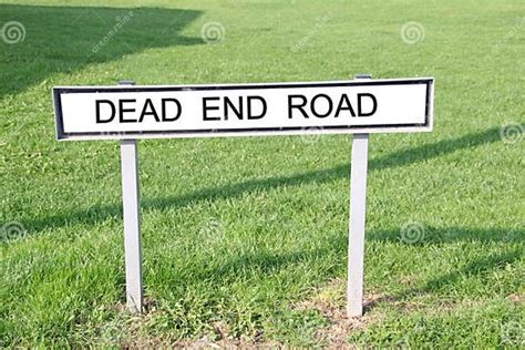 Dead End Road Street Sign Stock Photo Image Of Road 37980852